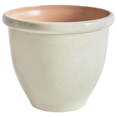 TESALIA - Bloempot - Lichtbeige - 49 cm - Polyresin product