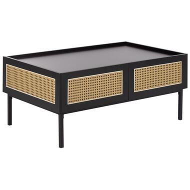 Table basse CULLEN Rotin Noir avec rangement product