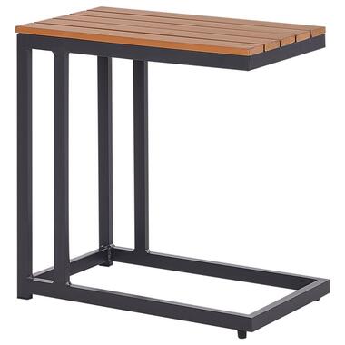 MESSINA - Bijzettafel - Lichthout/Zwart - Plastichout product