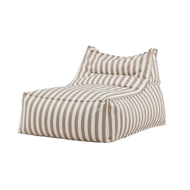 Svea - Liam loungepoef - wit/beige gestreept product