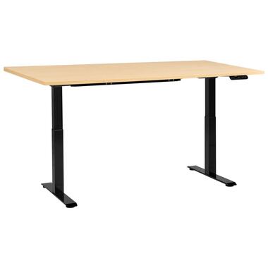 DESTINES - Elektr bureau - Zwart/Lichtbruin - 160 x 72 cm - Vezelplaat product