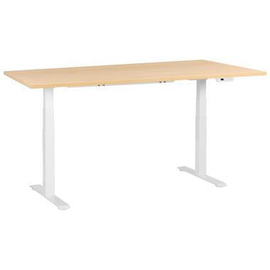 DESTINES - Elektr bureau - Wit/Lichtbruin - 180 x 72 cm - Vezelplaat product
