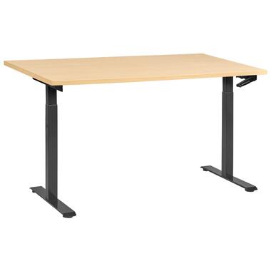 DESTINES - Sta-bureau - Zwart/Lichtbruin - 160 x 72 cm - Vezelplaat product
