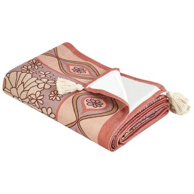 LASHARI - Picknickkleed - Perzik - 200 x 200 cm - Polyester product