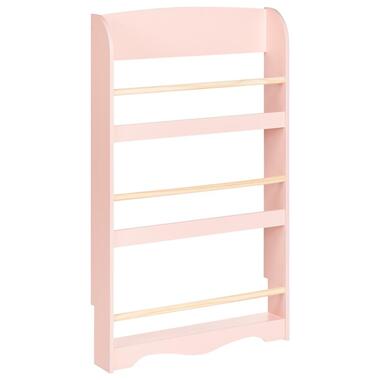 LILOET - Wandboekenkast - Pastelroze - MDF product