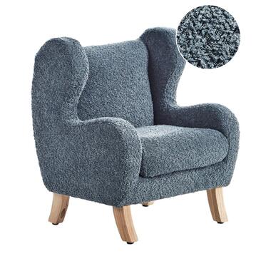 FARUM - Kinderfauteuil - Donkerblauw - Bouclé product