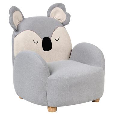 HERVIK - Kinderfauteuil - Grijs - Polyester product