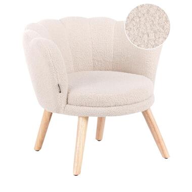 HALBY - Kinderfauteuil - Lichtbeige - Bouclé product