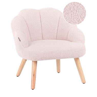 Fauteuil pour enfants MILAND Bouclé Rose pastel product