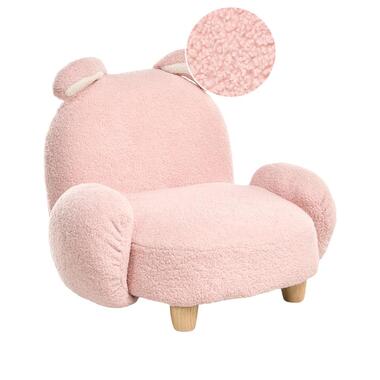 KANNA - Kinderfauteuil - Pastelroze - Bouclé product