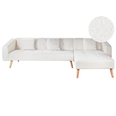 Canapé-lit d'angle 4 places VADSO Bouclé Blanc cassé Côté gauche product