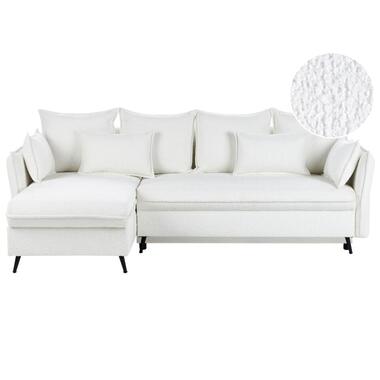 VILLIE - Hoekslaapbank - Off-white - Rechtszijdig - Bouclé product