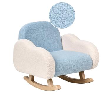 Chaise à bascule pour enfants Nuage SKARE Bouclé Bleu clair product