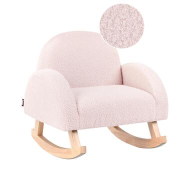 HUG - Schommelstoel voor kinderen - Pastelroze - Bouclé product