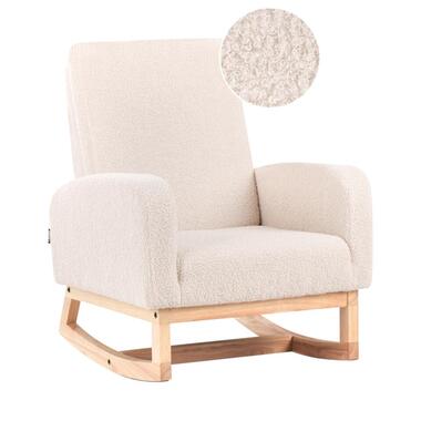 NORBY - Schommelstoel voor kinderen - Lichtbeige - Bouclé product