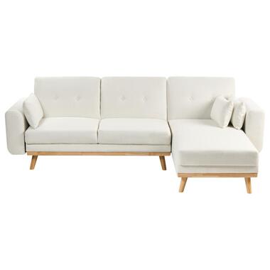 KAARINA - Hoekbank - Wit - Linkszijdig - Polyester product