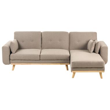 KAARINA - Hoekbank - Lichtbruin - Linkszijdig - Polyester product