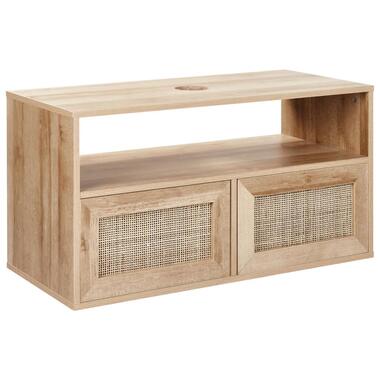 ROSELL - Hangende wastafelkast - Lichthout - 86 x 45 cm - Vezelplaat product