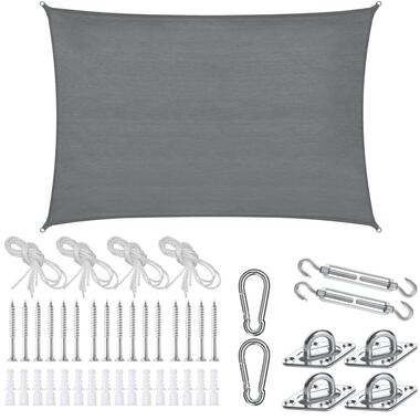 tectake Voile d’ombrage SUNNY, Gris product