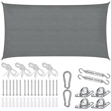 tectake Voile d’ombrage SUNNY, Gris product
