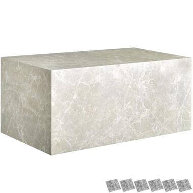 tectake Table basse LASLEY, Aspect Travertin product