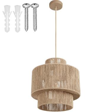 tectake Suspension ALLEGRA en jute au style bohème 40W, Marron Naturel product