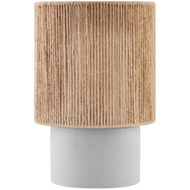 tectake Lampe de chevet KLEA en jute au style bohème 60W, Marron Naturel product