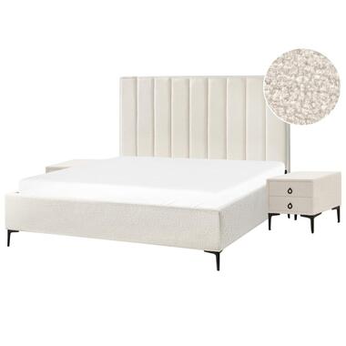 SEZANNE - Slaapkamerset - Gebroken wit - 180 x 200 cm - Bouclé product