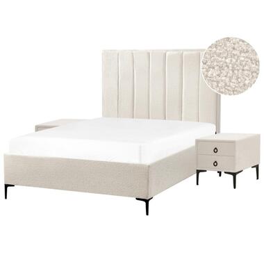 SEZANNE - Slaapkamerset - Gebroken wit - 140 x 200 cm - Bouclé product