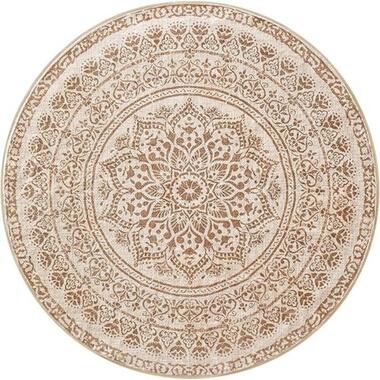Parya Vloerkleed Rond - Dia 120 cm - Antislip Cappuccino Beige product