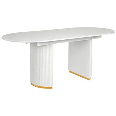 Table de salle à manger extensible DULVERTON Blanc 160/200 cm 90 cm product