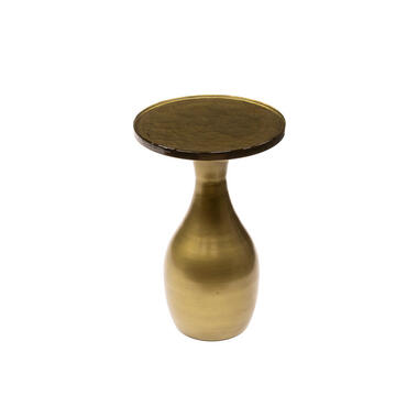 Fraaai - Benny bijzettafel druppel S - goud antiek finish product