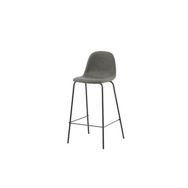 Tabouret de bar Selo 77 cm - aspect cuir - gris product