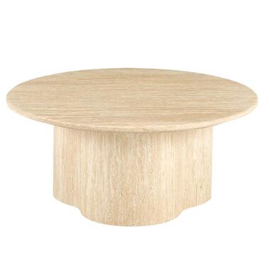 Table basse Marron clair Marbre - Ø80x35cm - Firenze product