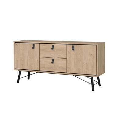 Hioshop Ry buffet 2 portes 2 tiroirs chêne décor product