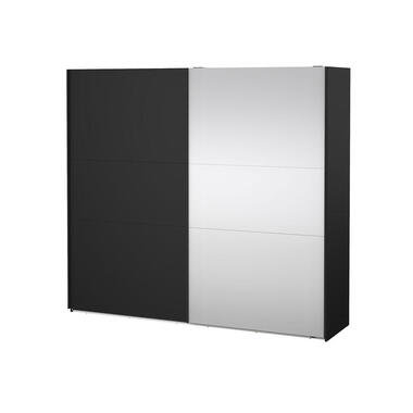 Hioshop Como armoire coulissante 2 portes 245x220cm noir mat product