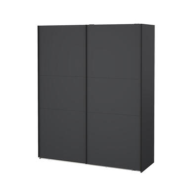 Hioshop Como armoire coulissante 2 portes 180x220cm gris mat product