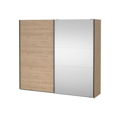 Hioshop Como schuifdeurkast 2 deuren 245x220cm eikdecor product