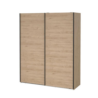 Hioshop Como schuifdeurkast 2 deuren 180x220cm eikdecor product