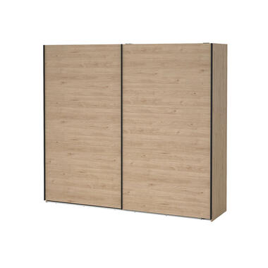 Hioshop Como armoire coulissante 2 portes 245x220cm chêne décor product