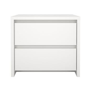 Hioshop Next nachtkastje 2 lades wit product
