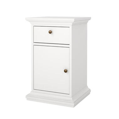 Hioshop Venedig nachtkastje 1 deur 1 lade wit product