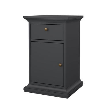 Hioshop Venedig nachtkastje 1 deur 1 lade mat grijs product