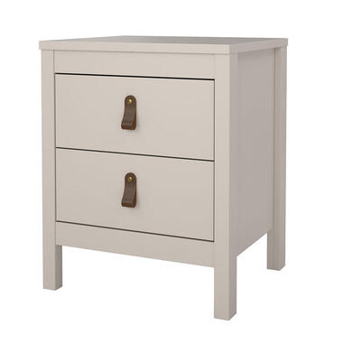 Hioshop Madrid table de nuit 2 tiroirs cachemire product