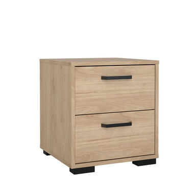 Hioshop Sofia nachtkastje 2 lades eikdecor product