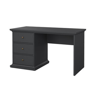 Hioshop Venedig bureau 3 tiroirs gris mat product