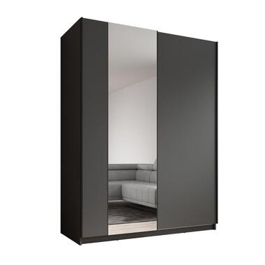 Meubella Armoire Ganaro - Gris - 150 cm - Avec miroir product
