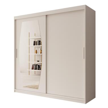 Meubella Armoire Azai - Blanc - 200 cm - Avec miroir product