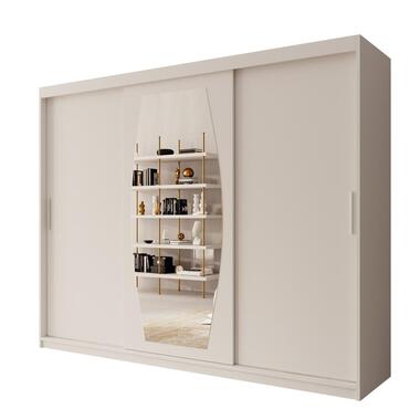 Meubella Armoire Azai - Blanc - 250 cm - Avec miroir product