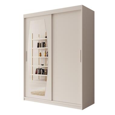 Meubella Armoire Azai - Blanc - 150 cm - Avec miroir product